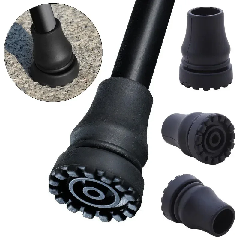 Trekking Pole Rubber Tips Feet Replacement - 16/19/20/22mm 원통형 미끄럼 방지 패드, 보행용