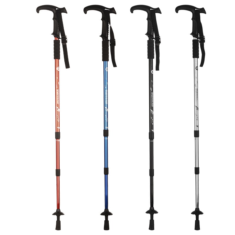Folding Walking Sticks Hiking Adjustable - 조절 가능한 3단 알루미늄 야외용 워킹