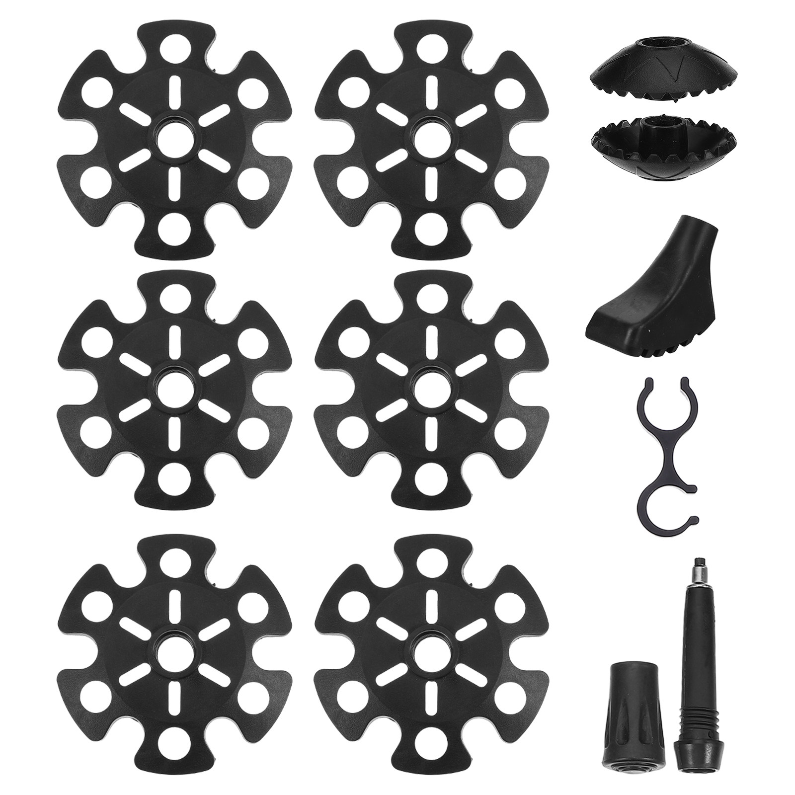 Snow Baskets Mud Baskets Trekking Pole - 1세트 트레킹 폴 팁, 텅스텐 강철