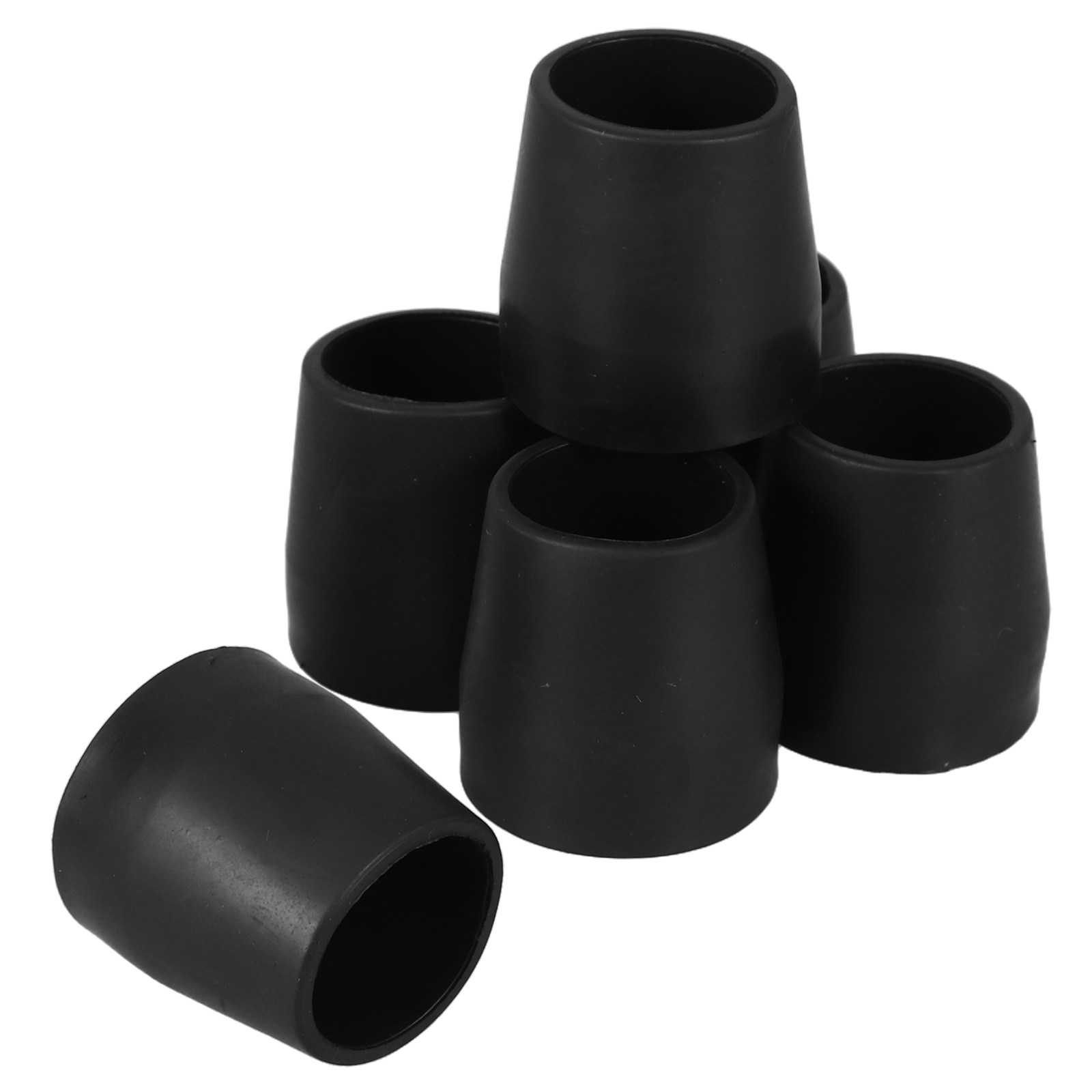 Trekking Pole Rubber Tips Feet Replacement - 6개입, 내구성이 뛰어난 미끄럼 방지 고무