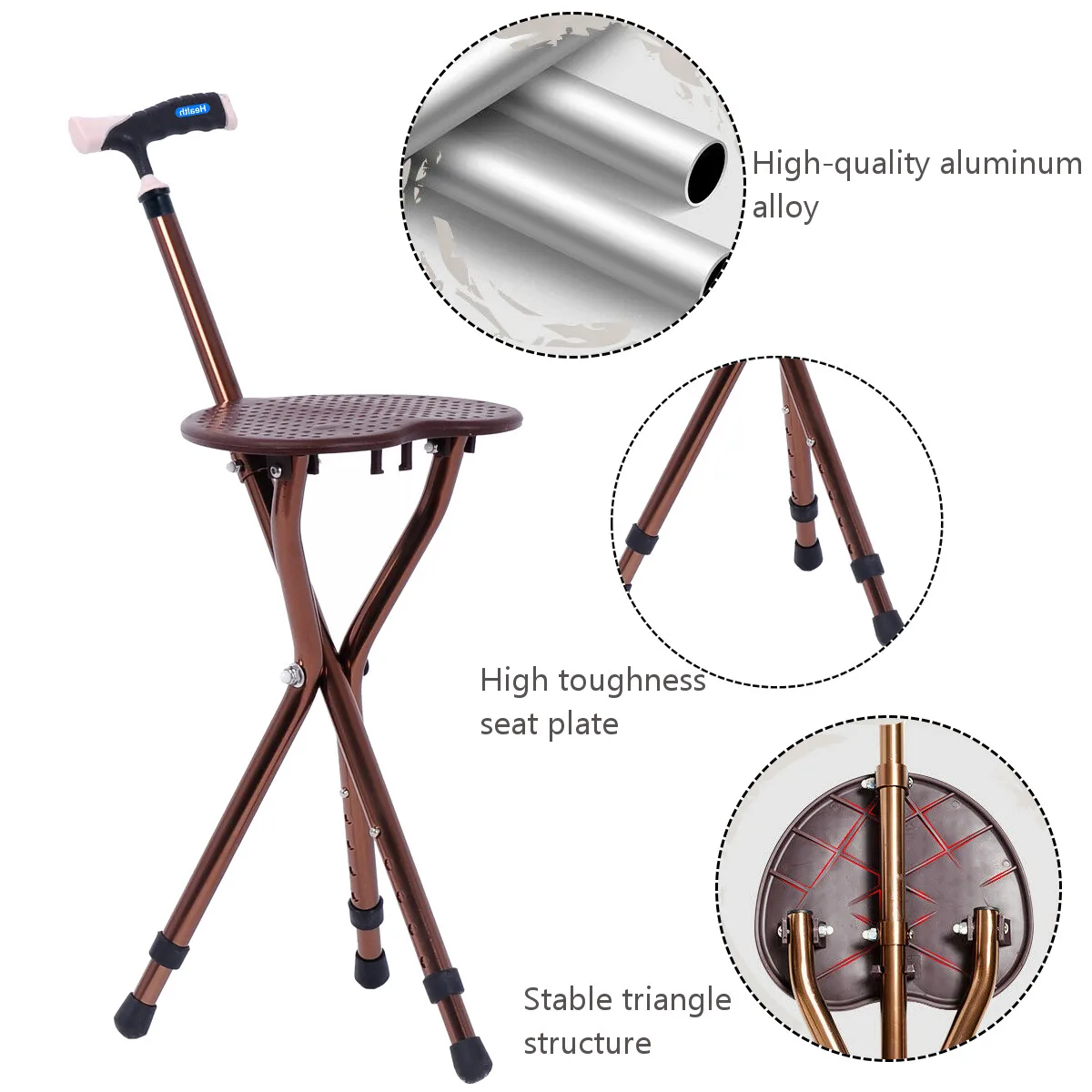 접이식 알루미늄 높이 조절 휴대용 워킹 케인 워킹 스틱 - Folding Walking Sticks Hiking Adjustable 리뷰 및 가격