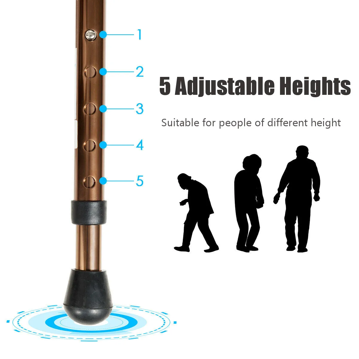 접이식 알루미늄 높이 조절 휴대용 워킹 케인 워킹 스틱 - Folding Walking Sticks Hiking Adjustable 리뷰 및 가격