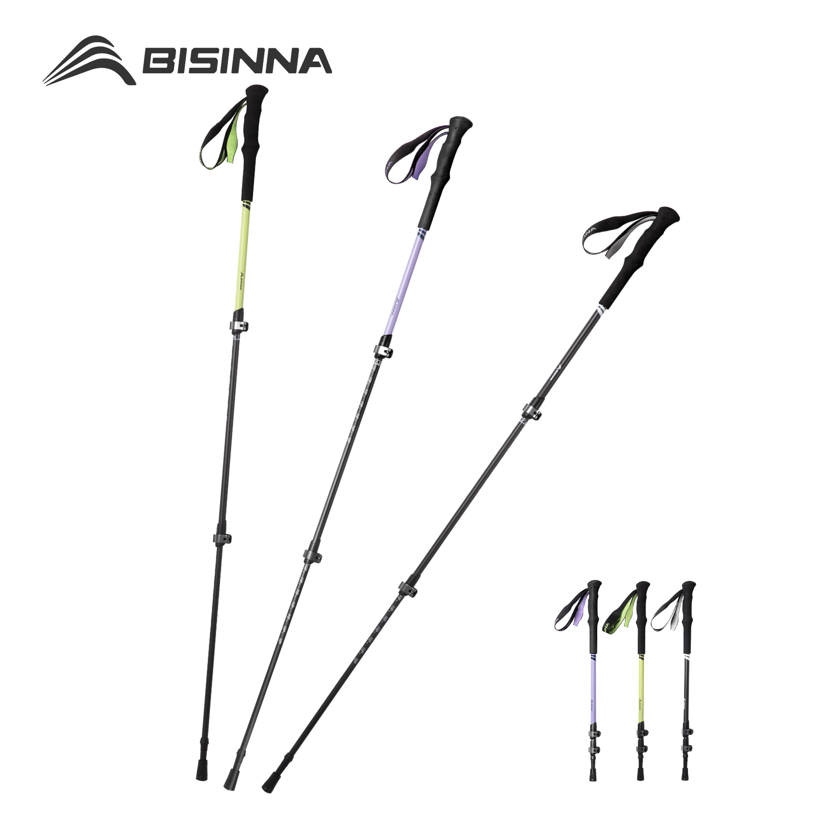 BISINNA 2pcs 트레킹 폴 탄소 섬유 워킹 스틱 - Carbon Fiber Trekking Poles Ultralight Pair 리뷰 및 가격