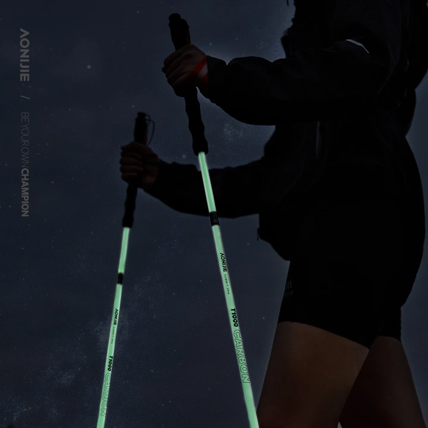 AONIJIE 2개/쌍 접이식 워킹 스틱 형광 탄소 섬 - Carbon Fiber Trekking Poles Ultralight Pair 리뷰 및 가격