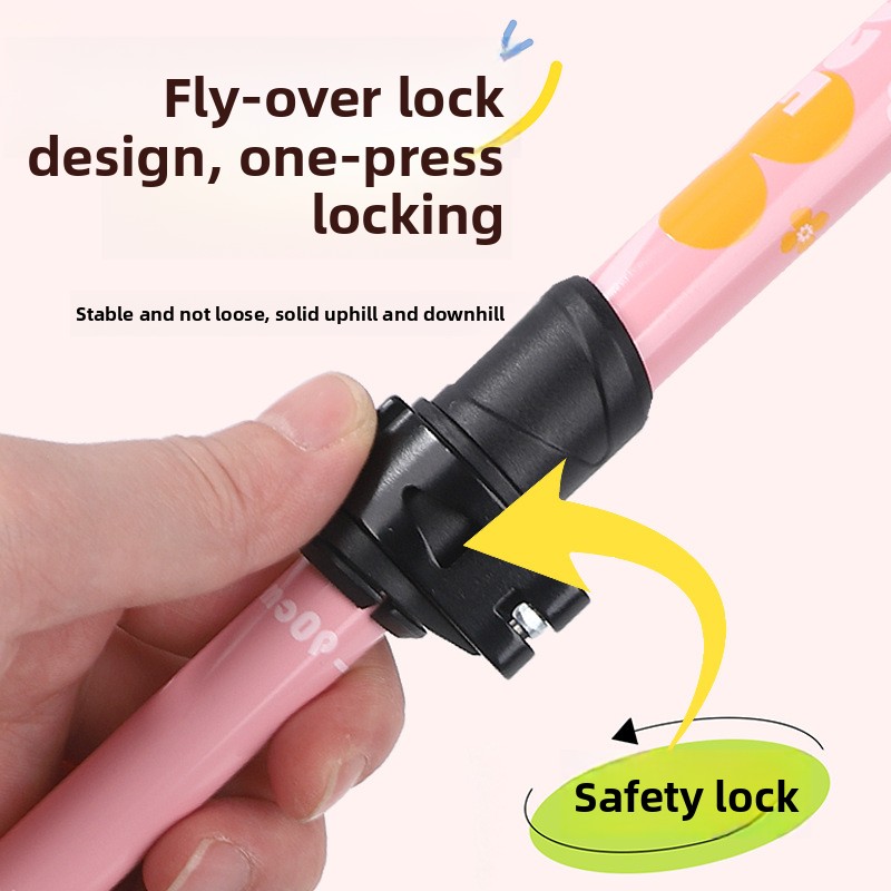 어린이용 접이식 트레킹 폴 싱글 하이킹 스틱 7075  - Folding Walking Sticks Hiking Adjustable 리뷰 및 가격
