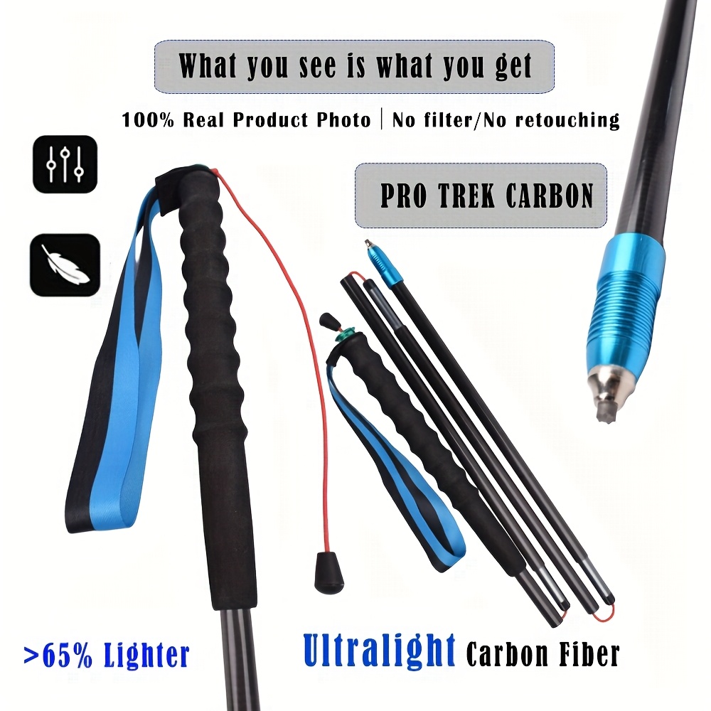 초경량 100% 탄소 섬유 트레킹 폴 2개 세트, Z자 - Carbon Fiber Trekking Poles Ultralight Pair 리뷰 및 가격