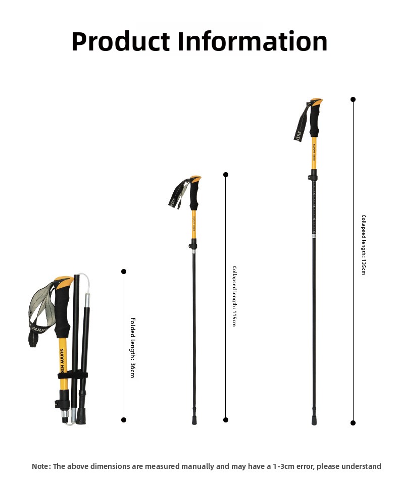알루미늄 합금 접이식 트레킹 폴 초경량 카본 파이버 하 - Folding Walking Sticks Hiking Adjustable 리뷰 및 가격