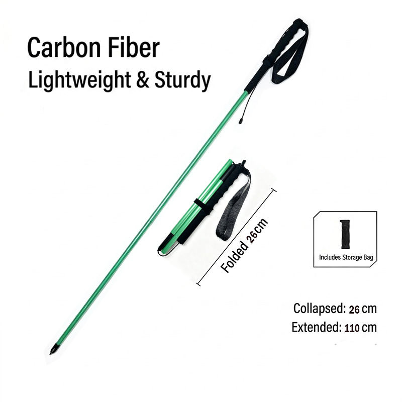 1쌍 100% 탄소섬유 트레킹 폴 초경량 120g 접이 - Carbon Fiber Trekking Poles Ultralight Pair 리뷰 및 가격