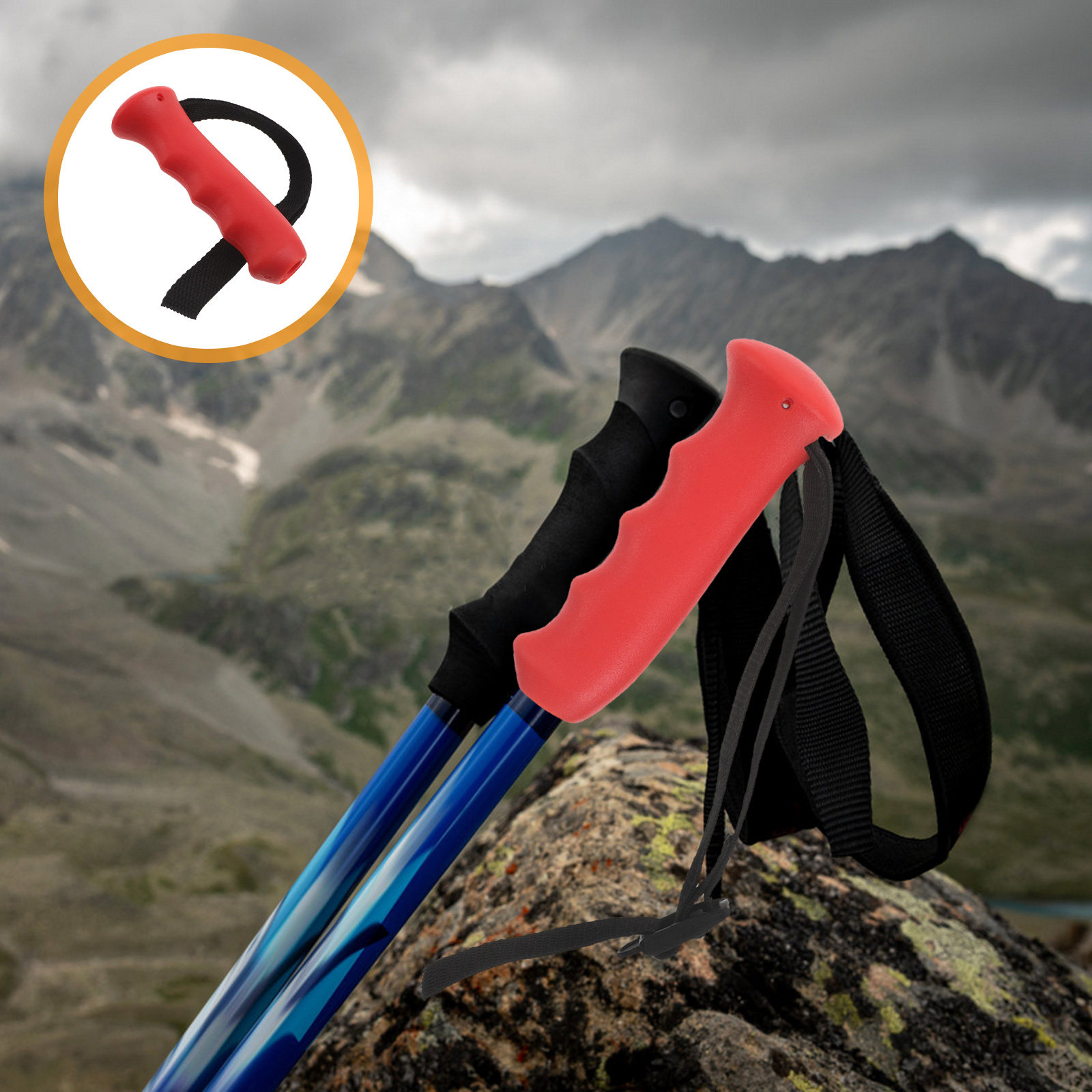 레드 케인 핸들 그립 교체용 인체공학적 트레킹 폴 핸들 - Wrist Straps Replacement Trekking Pole 리뷰 및 가격