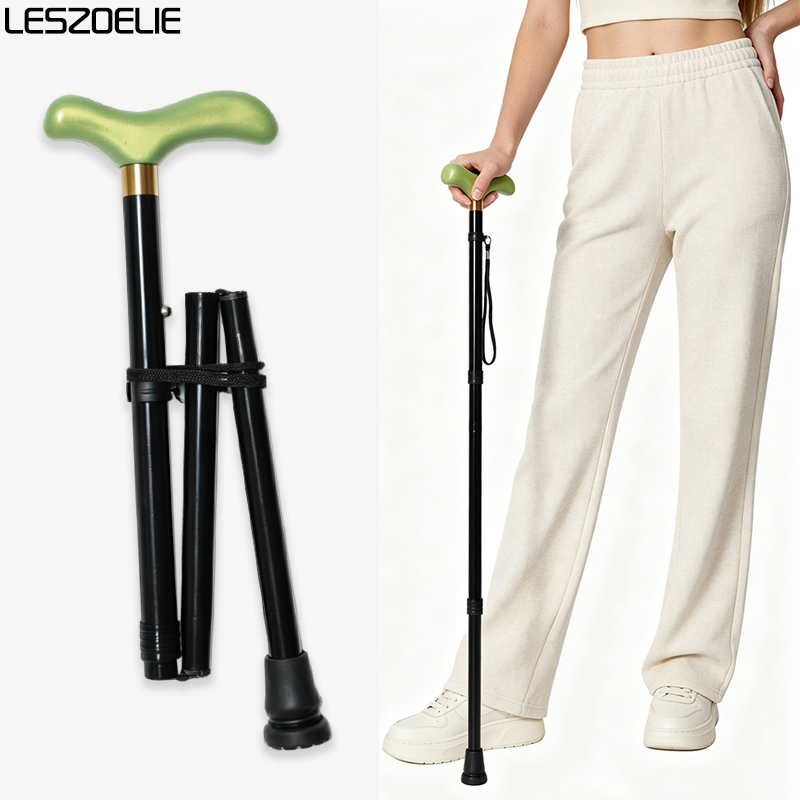 79-97cm 접이식 알루미늄 합금 지팡이 라이트 그린 - Folding Walking Sticks Hiking Adjustable 리뷰 및 가격
