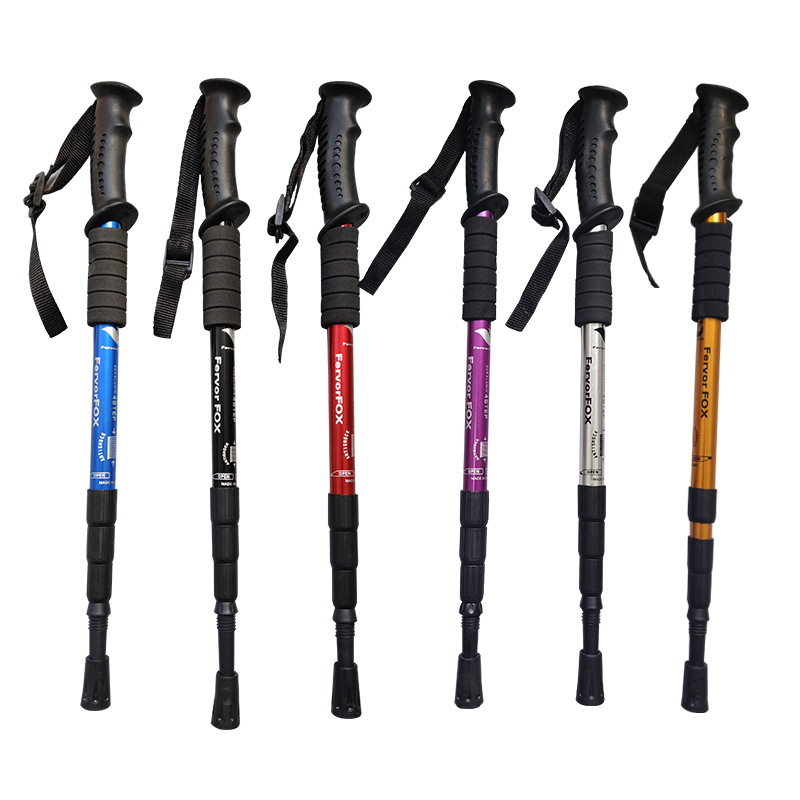 트레킹 폴 하이킹 스틱 조절 가능한 알루미늄 합금 4단 - Folding Walking Sticks Hiking Adjustable 리뷰 및 가격