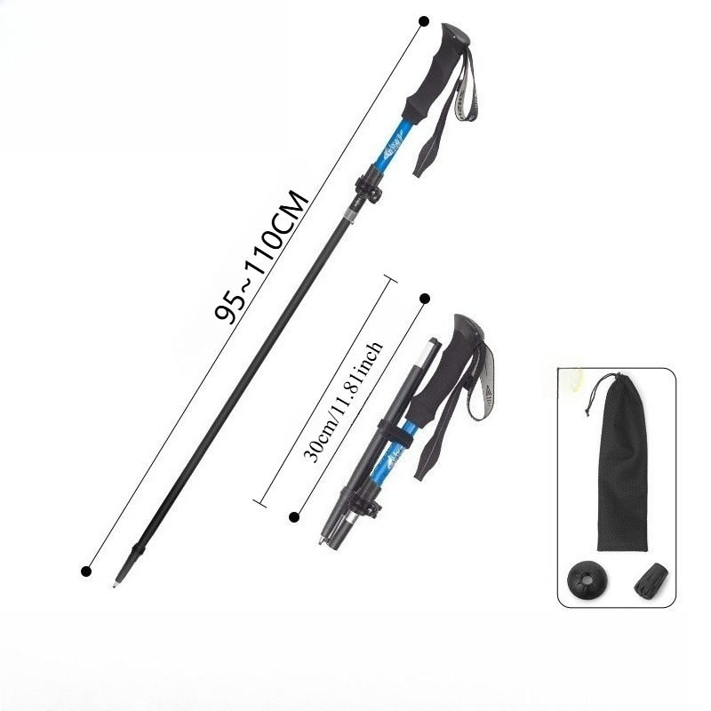 초경량 접이식 트레킹 폴 휴대용 하이킹 워킹 스틱 알루 - Folding Walking Sticks Hiking Adjustable 리뷰 및 가격