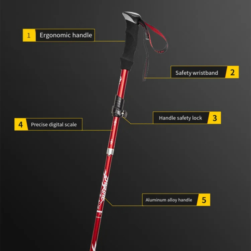 초경량 접이식 트레킹 폴 휴대용 하이킹 워킹 스틱 알루 - Folding Walking Sticks Hiking Adjustable 리뷰 및 가격