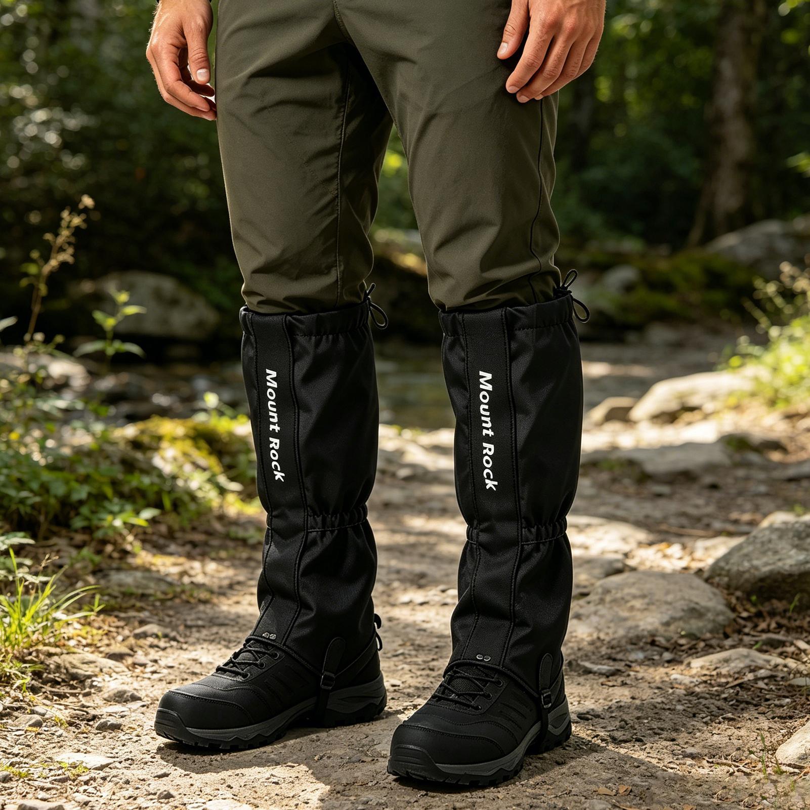 1 쌍의 방수 통기성 하이킹 레그 게이터 트레킹 등산  - Gaiters Waterproof Breathable Hiking 리뷰 및 가격