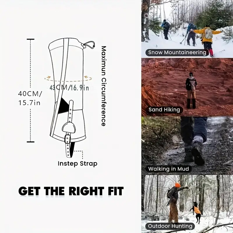 1 쌍 방수 하이킹 각반 남성과 여성을위한 하이킹, 사 - Gaiters Waterproof Breathable Hiking 리뷰 및 가격