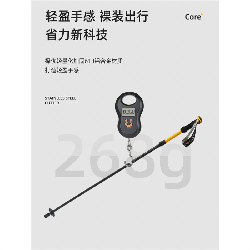 카본울트라 라이트 폴딩 텔레스코픽 트레킹 폴 미끄럼 방 - Folding Walking Sticks Hiking Adjustable 리뷰 및 가격