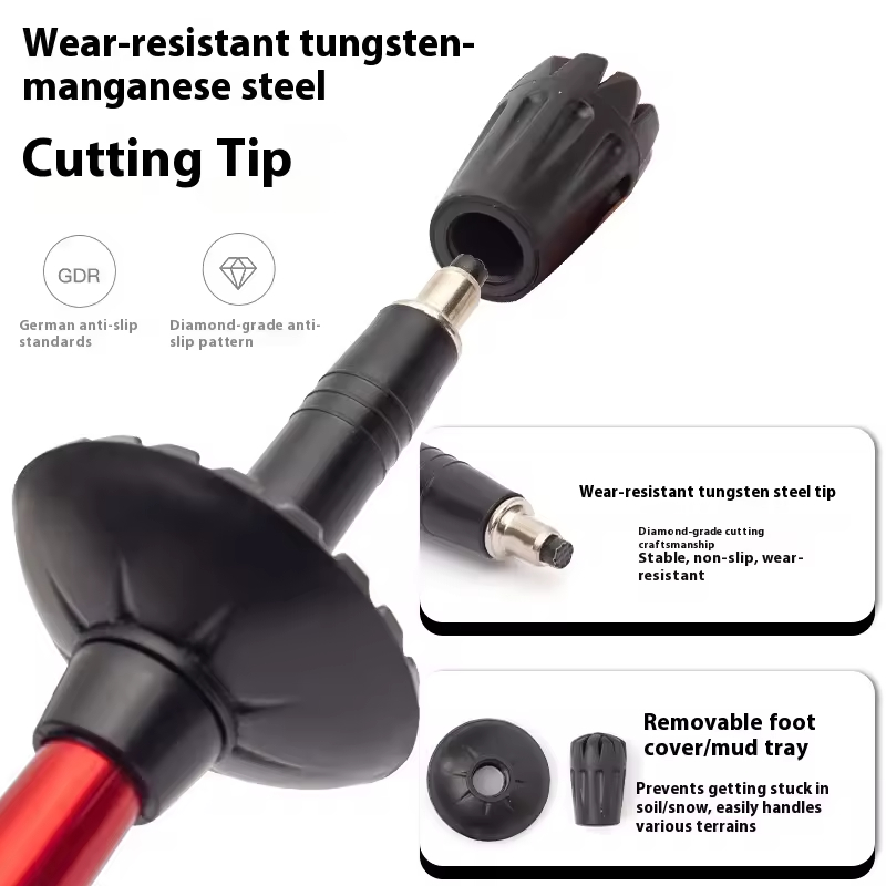 1쌍 조절 가능한 초경량 접이식 트레킹 폴, 캠핑, 등 - Folding Walking Sticks Hiking Adjustable 리뷰 및 가격