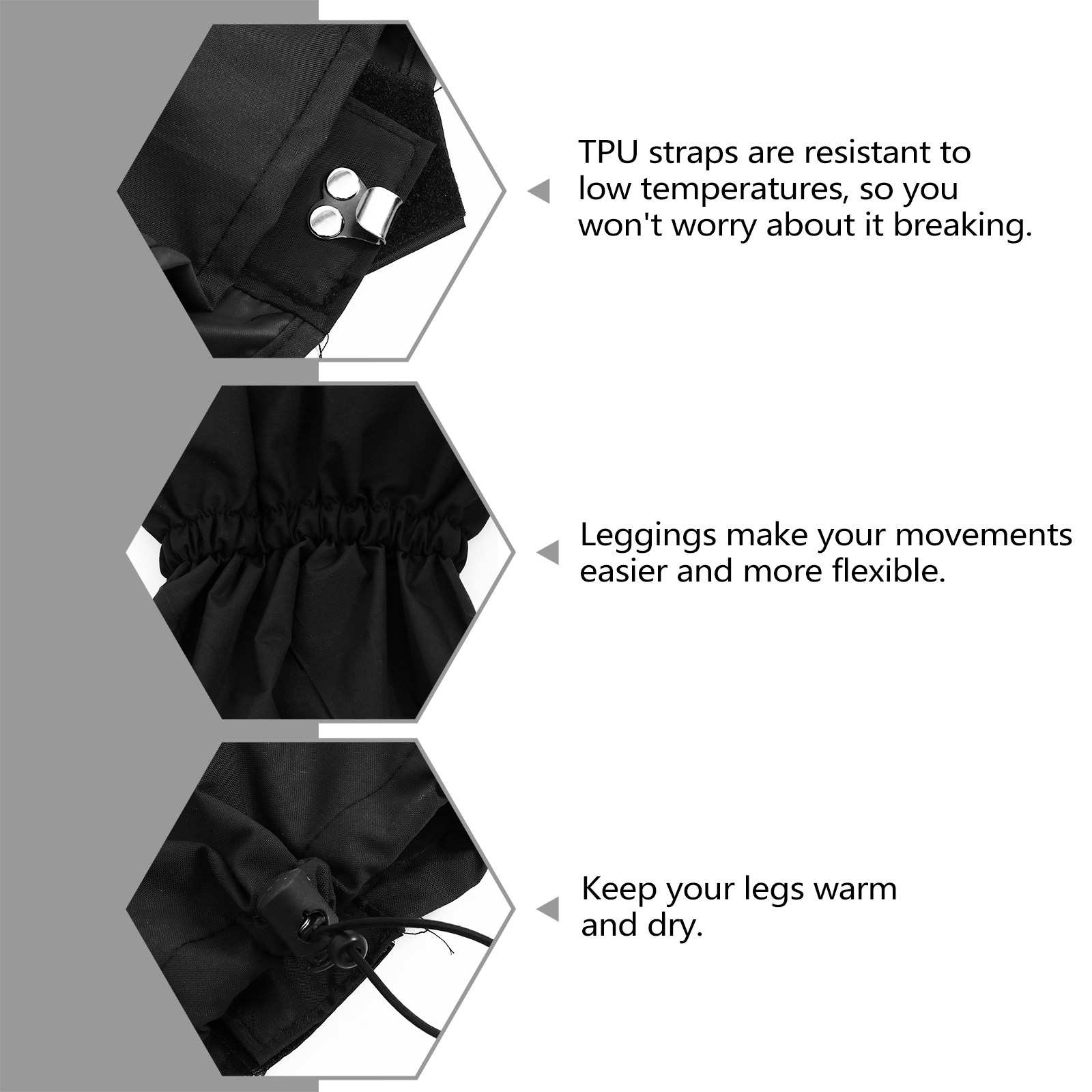 통기성이 좋은 레그 게이터 1켤레, 검은색, 방수 기능 - Gaiters Waterproof Breathable Hiking 리뷰 및 가격