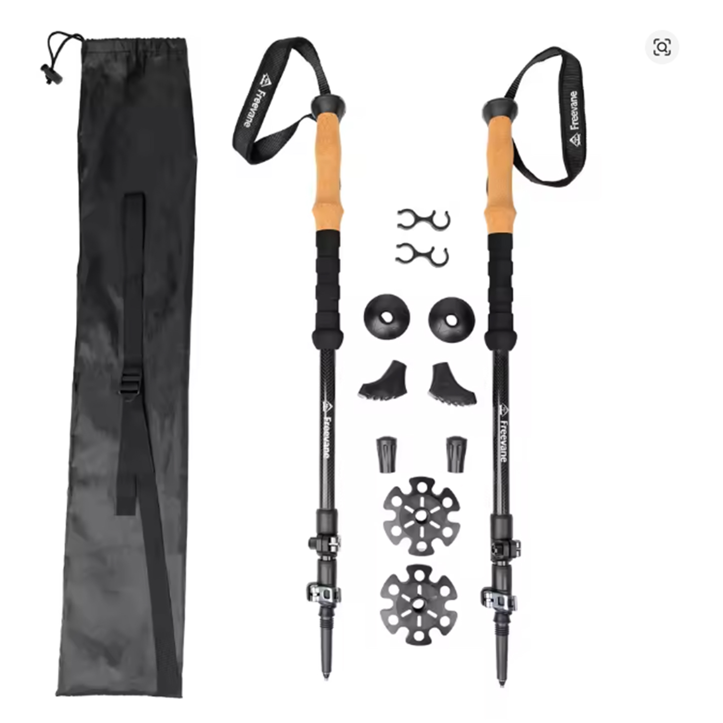 초경량 텔레스코픽 3K 카본 파이버 트레킹 폴 (1쌍) - Carbon Fiber Trekking Poles Ultralight Pair 리뷰 및 가격